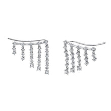 Fringe Diamond Ear Crawler Earrings-S24