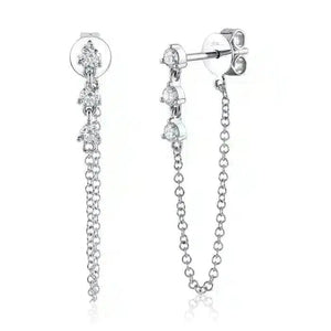 Front Back Chain Earrings-S24