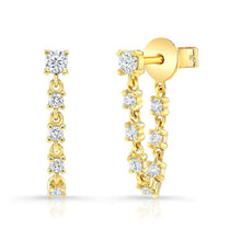 Front Back Diamond Earrings-S24