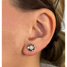 Geo Diamond Stud Earrings-S24