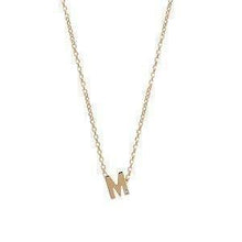 Gold and Diamond Mini Letter Necklace-S24