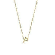 Gold and Diamond Mini Letter Necklace-S24