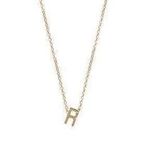 Gold and Diamond Mini Letter Necklace-S24