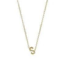 Gold and Diamond Mini Letter Necklace-S24