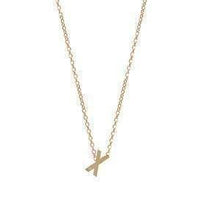 Gold and Diamond Mini Letter Necklace-S24