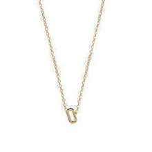 Gold and Diamond Mini Letter Necklace-S24
