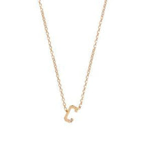 Gold and Diamond Mini Letter Necklace-S24