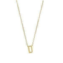 Gold and Diamond Mini Letter Necklace-S24