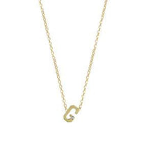 Gold and Diamond Mini Letter Necklace-S24