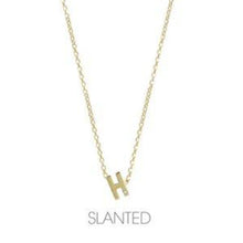 Gold and Diamond Mini Letter Necklace-S24