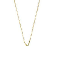 Gold and Diamond Mini Letter Necklace-S24