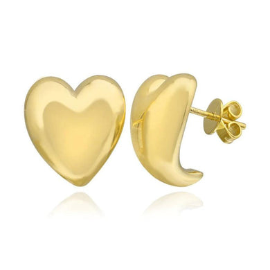 Golden Heart Earrings-S24