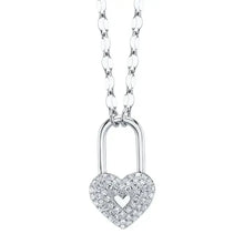 Heart Lock Necklace-S24