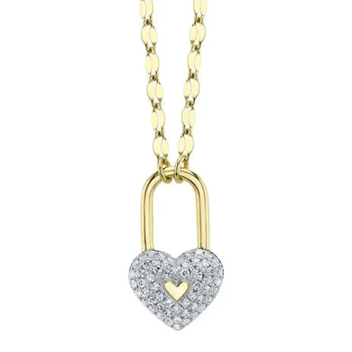 Heart Lock Necklace-S24