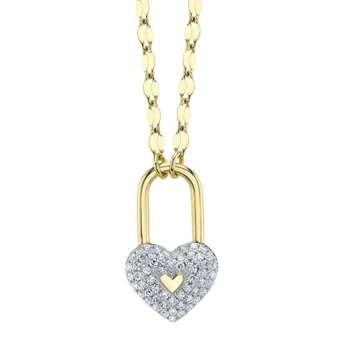 Heart Lock Necklace-S24