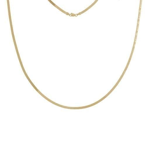 Large Herringbone Chain Necklace-S24