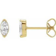 Marquise Lab Diamond Studs-S24