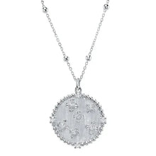 Matte Circle Flower Pendant Necklace-S24
