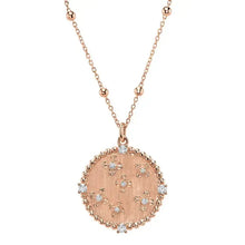 Matte Circle Flower Pendant Necklace-S24