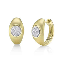 Matte Cloud Diamond Hoops-S24