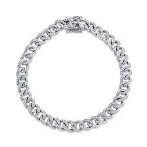 Medium Diamond Chain Link Bracelet-S24