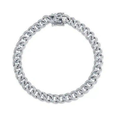 Medium Diamond Chain Link Bracelet-S24