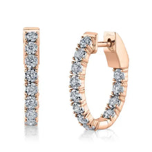 Medium Diamond Oval Hoops-S24