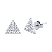 Medium Triangle Stud Earrings-S24
