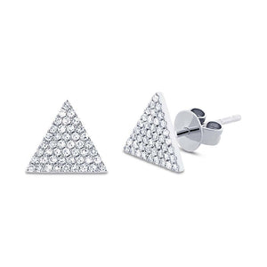 Medium Triangle Stud Earrings-S24