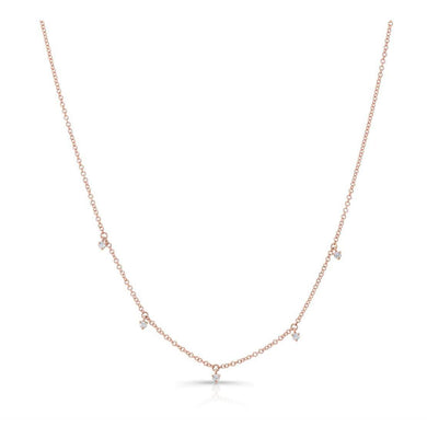 Mini Diamond Dew Drop Necklace-S24