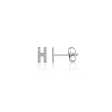 Mini Diamond Letter Stud Earrings-S24