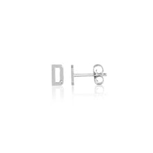 Mini Diamond Letter Stud Earrings-S24