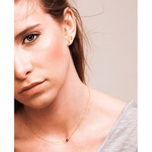 Mini Diamond Letter Stud Earrings-S24