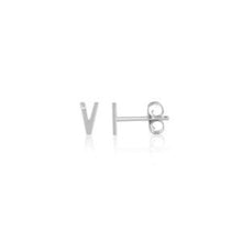 Mini Diamond Letter Stud Earrings-S24