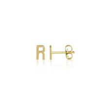 Mini Diamond Letter Stud Earrings-S24