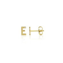 Mini Diamond Letter Stud Earrings-S24