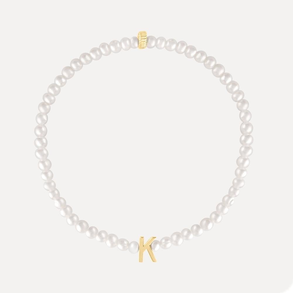 Mini Pearl and Letter Bracelet-S24