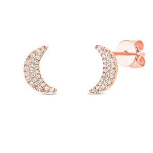 Moon Stud Earrings-S24