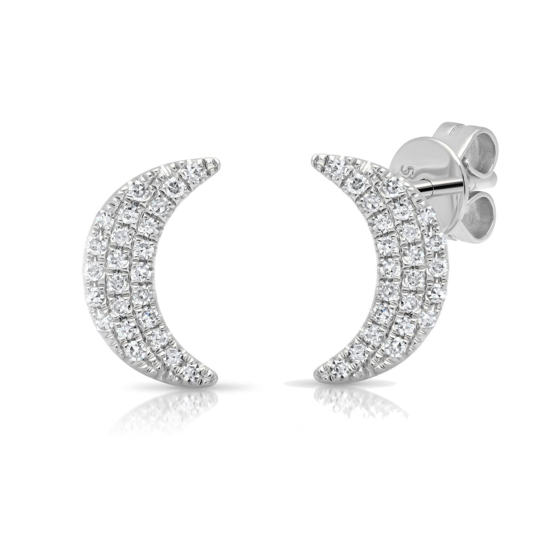 Moon Stud Earrings-S24