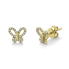 Open Butterfly Stud Earrings-S24