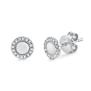 Outlined Circle Stud Earrings-S24