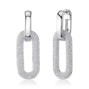 Oval Link Drop Earrings-S24
