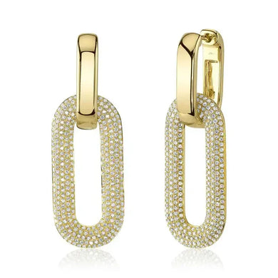 Oval Link Drop Earrings-S24