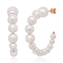 Pearl Hoop Earrings-S24