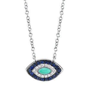 Petite Evil Eye Necklace-S24