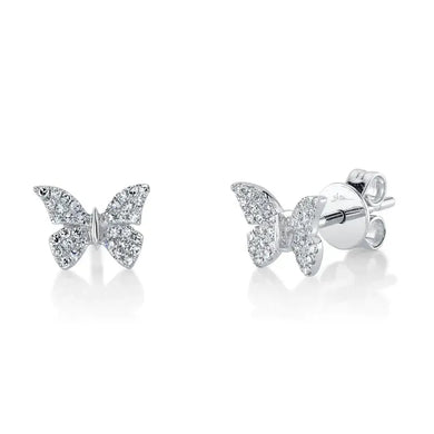 Pointed Butterfly Stud Earrings-S24
