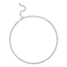 Round Tennis Necklace-S24