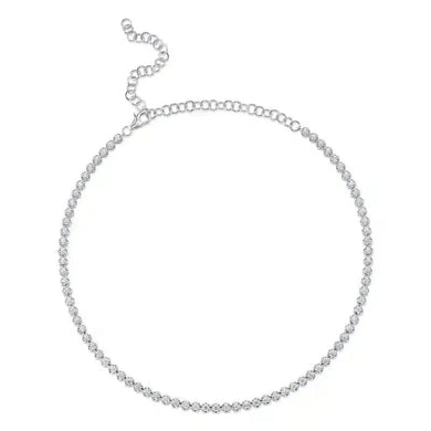 Round Tennis Necklace-S24