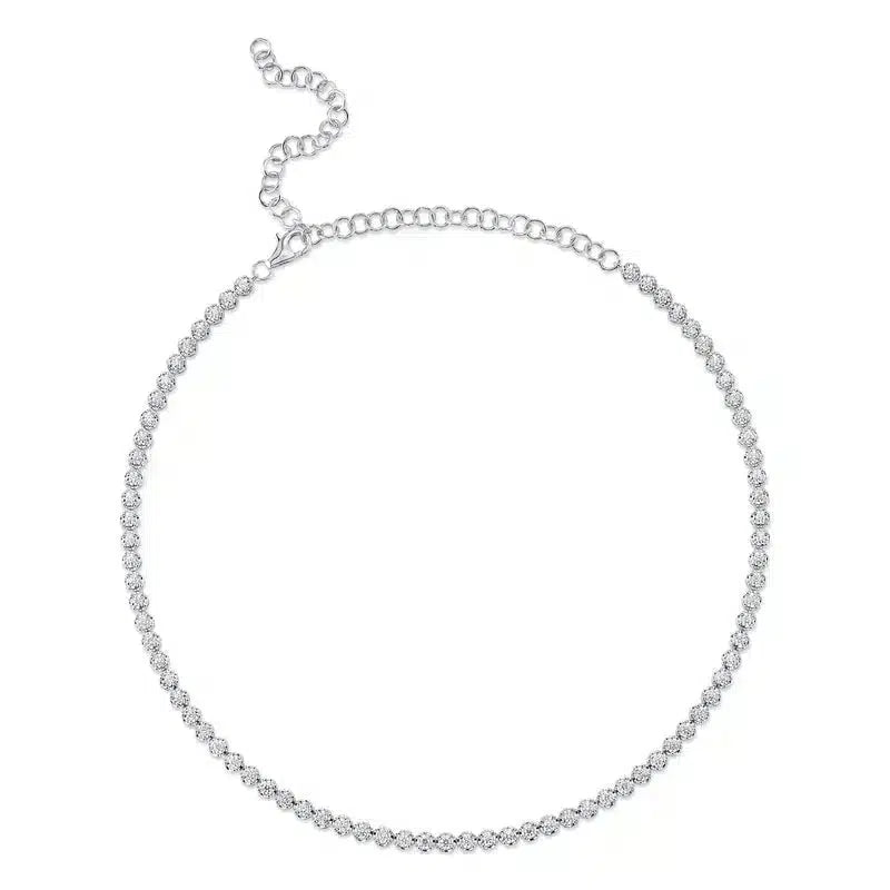 Round Tennis Necklace-S24