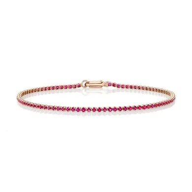 Ruby Micro Tennis Bracelet-S24